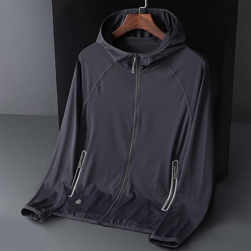 Unisex Summer Ice Silk Sun Protection Hooded Jacket for Outdoor Sports & Fishing