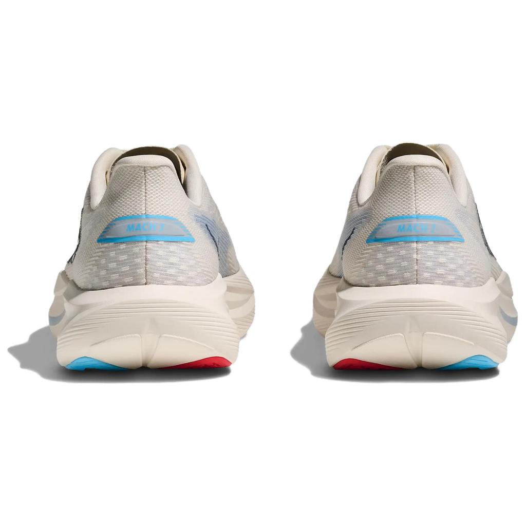 Hoka One One Mach 7 Lightweight Stable Fitting Breathable Running Shoes Women sneaker Snow-White Sky-Blue 1171938-ASRN