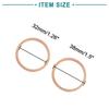 ACROPIX Copper Washer Flat Sealing Gasket Universal O Shape Ring 32mm Inner Diameter Copper Tone 10pcs