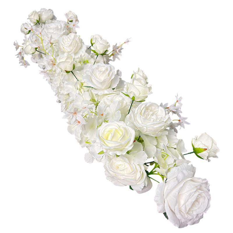 Wedding Flower Wall & Floor Arrangement - Artificial Floral Decoration for T Stage, Arch, & Aisle.