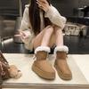 Fashion 2025 Winter Comfortable Snow Boots Fashionable New Round Toe Bowknot Design Warm Casual Walking Boots