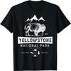 Yellowstone Nationalpark T-Shirt US Bison Büffel Vintage T-Shirt(1)