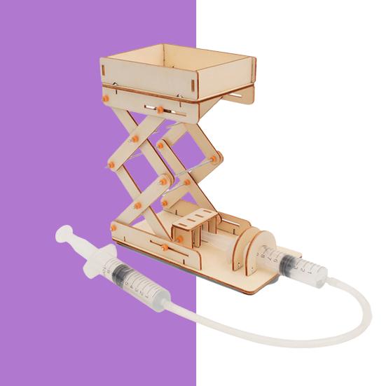 1 Set Lustige Kreative Neuheit Lehre Ausrüstung Spielzeug Hydraulische Hebe Plattform Kid Physikalische Kinder