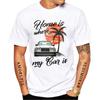 Neue Sommer Mode Unisex Kurzarm W124 E500 Zitat Schmutziger Stil T-Shirt Junge Sport Lässig Weiße Oberteile Oldtimer Hip Hop T-Shirts