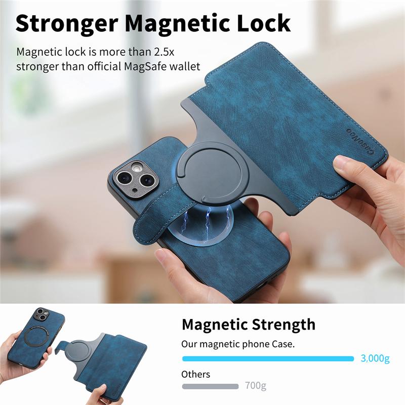 Wallet Card Slot Flip Holder Magnetic Case for Magsafe IPhone 15 14 13 12 11 Pro Max XS Plus XR Leather Mac Safe Cover