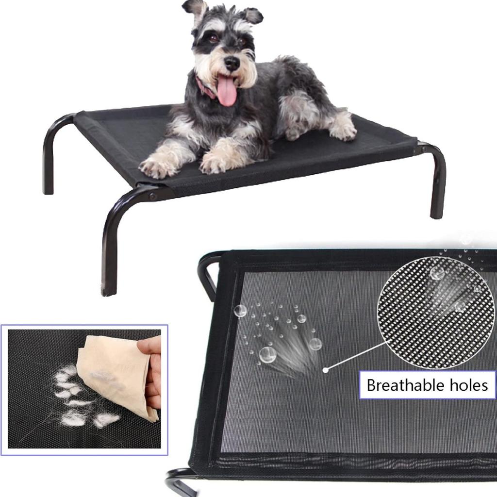 For  Elevated Dog  Sofa Bed 3 Sizes Available Outdoor Pet Bed Dog & Cat Camping Bed Black