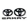 For Toyota Camry XV403pcs/Set Hood Badge Trunk Badge Camry Letters for 2024 2025 9th Generation Toyota Camry OVERLAY Modification Gloss Black