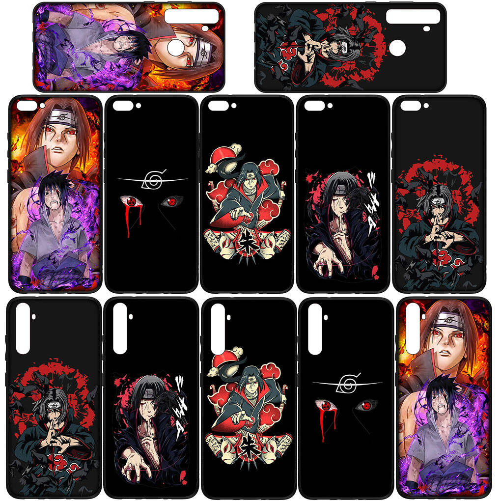 Phone Case for iPhone 17 15 16 Plus XR Redmi Note 14 12 11 13 Pro Max Huawei P30 P20 Lite OPPO A60 A40 A80 A18 Anime Itachi Uchiha Sasuke Naruto Cover