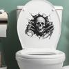 Creative Horror-themed Hole Halloween Skull Bathroom Toilet Decoration Stickers