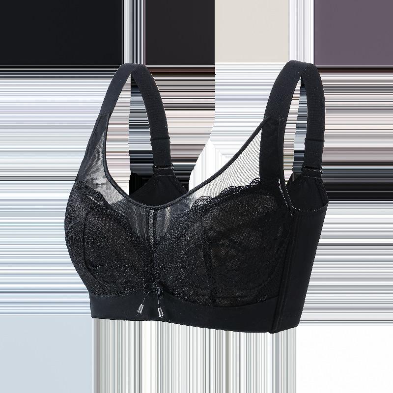 Large Size Gathering Bra for Women Ultra-thin Full Cup Bra Breast Collection Anti Sagging Bra