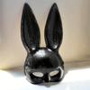 Festival Rabbit Face Mask with Elastic Headgears Realistic Rabbit Mask Rabbit Face Mask Costume for Adult Cosplays