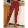 High Waist Leggings Sequined Glitter Leggings Casual Pants Trousers