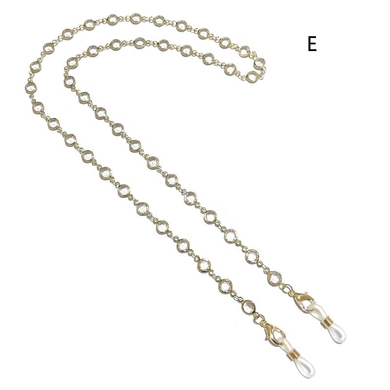 Sunglasses Holder Strap Anti-Loss Metal Eyeglass Chain Cord Lanyard for Women Outdoor Sports Vacation