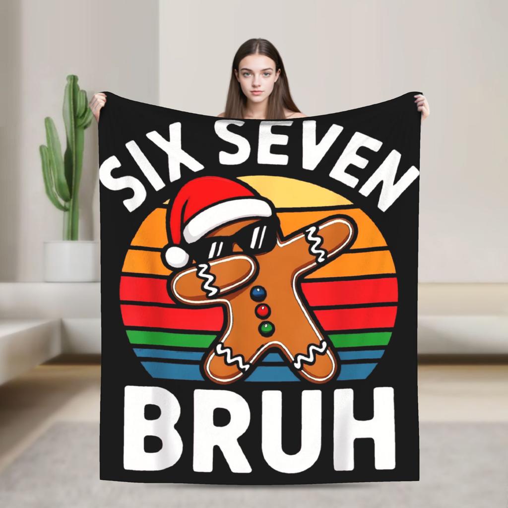 Six Seven Ice Cream Drip 67 Mason Meme Soft Blanket Adult Plush Bedding Throws Novelty Bedroom Flannel Bedspread Sofa Bed Cover