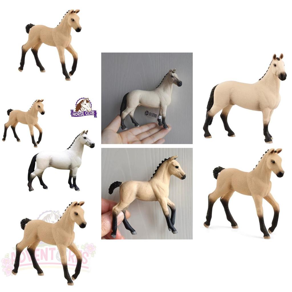 Großer hannoverscher Hengst Massivkunststoff Modell Spielzeug Geschenk für Kinder Realistisches weißes Pferd