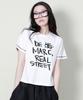 Deumakeu Logo Stitch Contrast Semi-Crop Short Sleeve T-Shirt Ivory