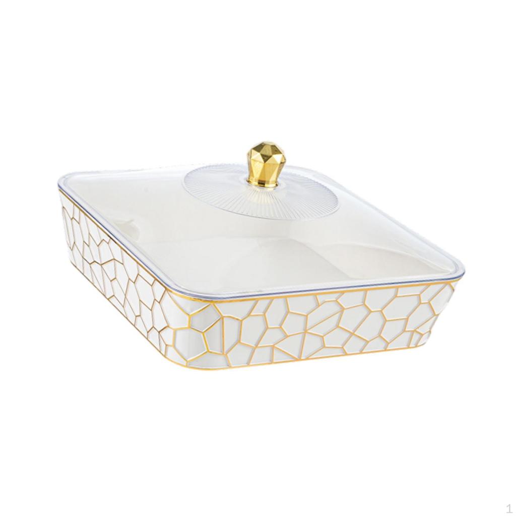 Food Serving Tray with Cover, Container for Home Use, Organizer Events