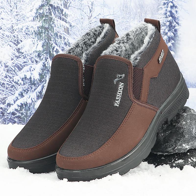 Cotton shoes men's velvet thickened men's shoes winter casual shoes warm snow boots men's cotton shoes