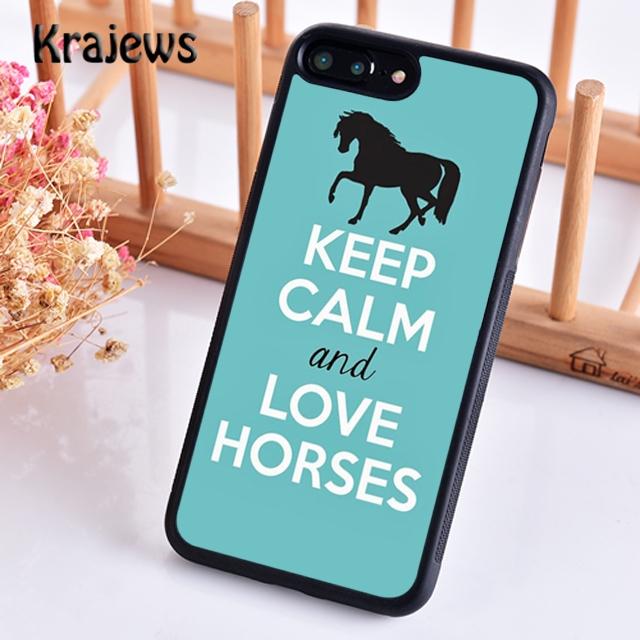 Krajews keep calm and jump on the horse Phone Case Cover For iPhone 17 Air 16 15 14 plus 12 pro max Fundas