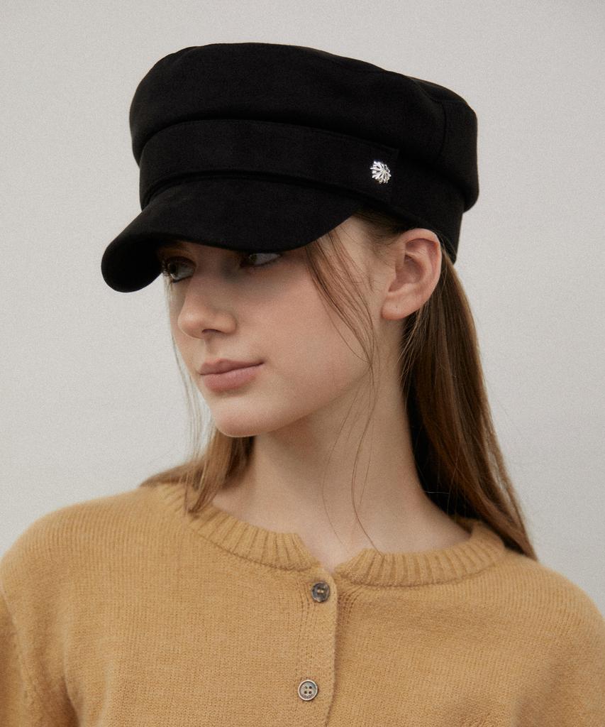 Tatiana Classic Button Suede Sailor Cap Ht8150 2 Colors