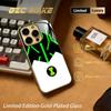 Ben 10 Classic Cartoon Pattern Phone Case For Iphone 17 16 15 14 13 12 11Pro Plus Max Luxury Gold-plated Glass Phone Case