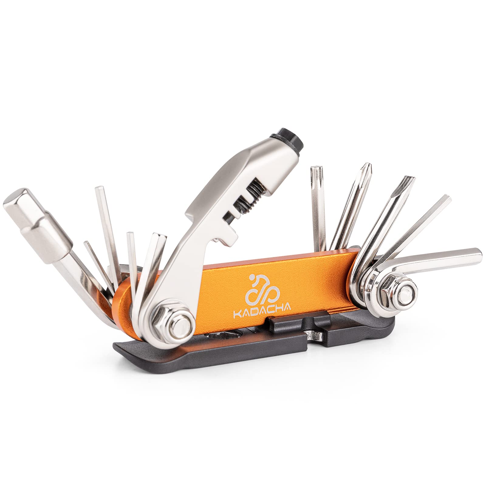 

Kadacha Bicycle Design for Road Including Chain Cutter and Tire Gold Multi-Tool, Portable, 15-Function Bikes, Lever, (PT-11) золотой