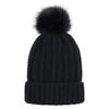 Casual Knitted Hat Fashion for w/ pompom Thick Solid Color Warm Hat Fall Winter