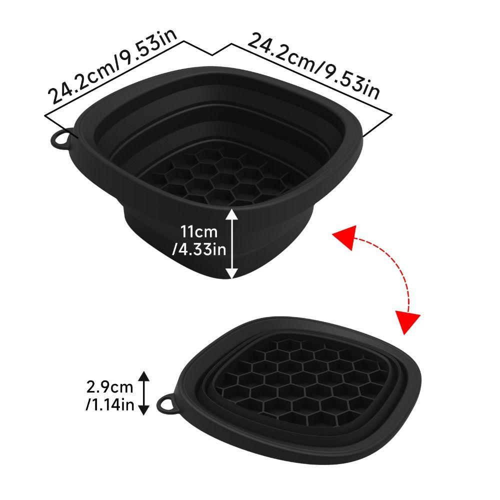 Multifunctional Foldable Face Ice Bath Bowl Silicone Built-in Ice Tray Portable Ice Basin Skincare Washbasin for Women Girls