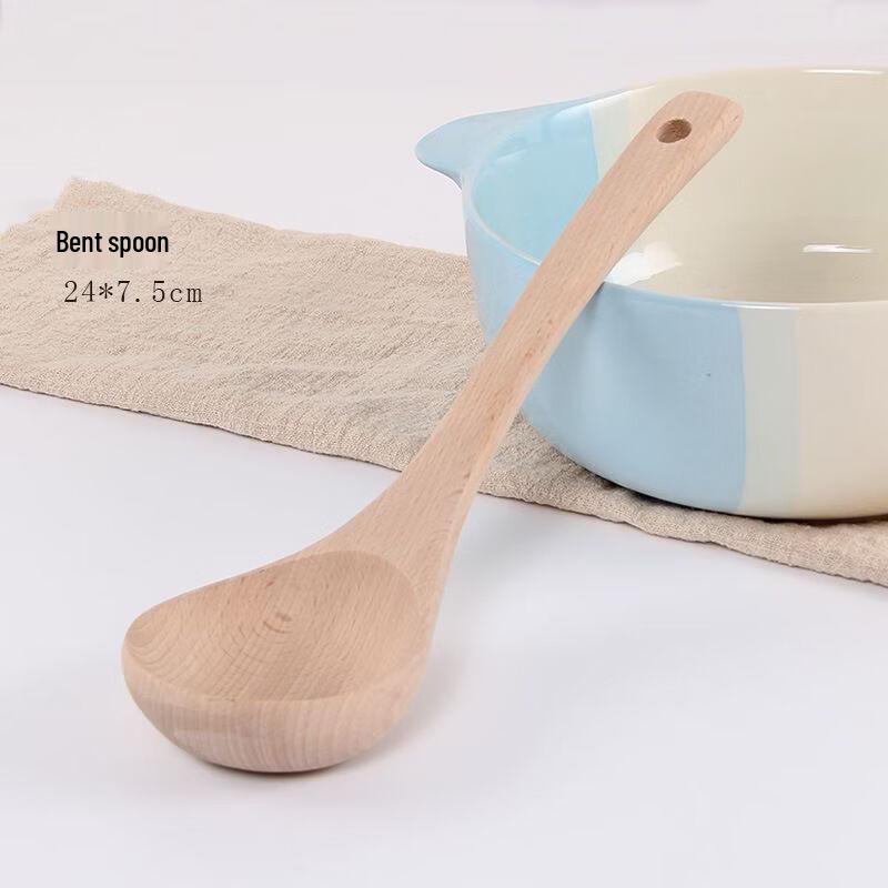Beech Wood Wok Spatula & Ladle Set