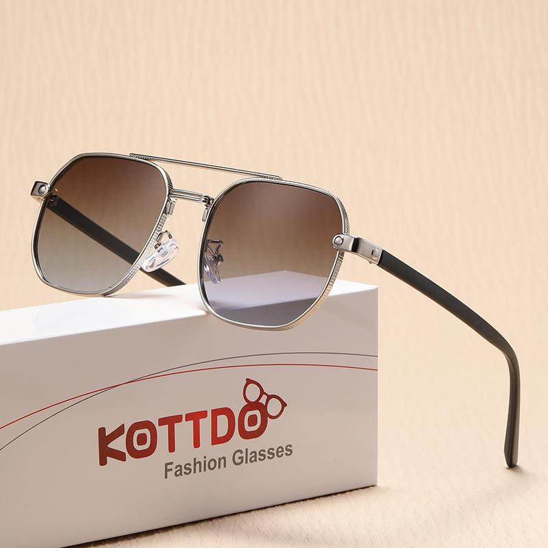 Metal Sunglasses Fashionable Men Brand Designer Women Outdoor Driving High-End Sun Glasses Mirror Fishing Goggles Sunshine UV400