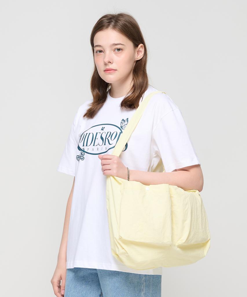 Roidesrois Exactly Two-Pocket Summer Shoulder Bag (Yellow)