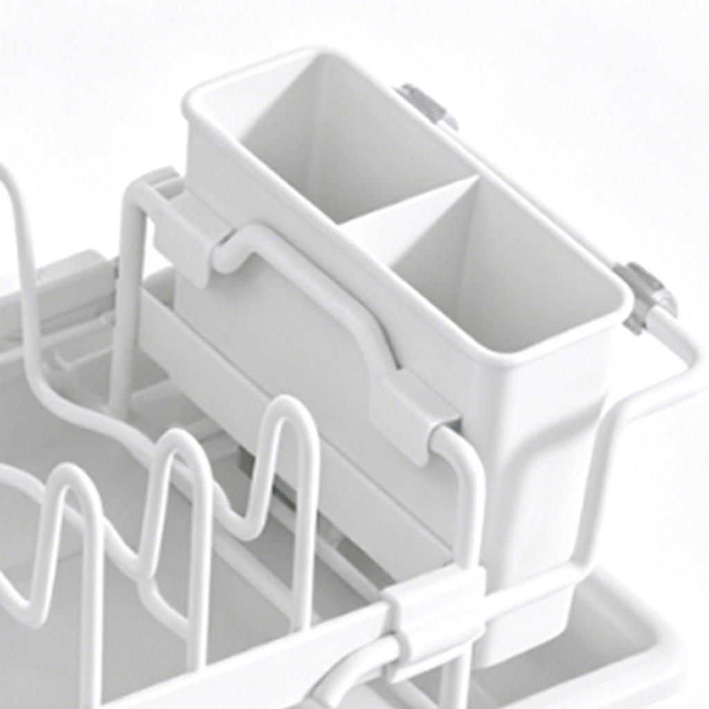 Extendable Dish Drying Rack Multifunctional Dish Drainer Kitchen Organizer Shelf with Cutlery Holder for Small