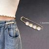 1Pcs Set Artificial Pearl Waist Pin Clips for Trousers Pants Skirts Dress Waistline Adjusting Shirts Sweater Brooch