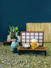 Decor Corporation Concombre Shoji Screen Size: Approx. W10.8 D3.3 H9.2 ZCB-65424