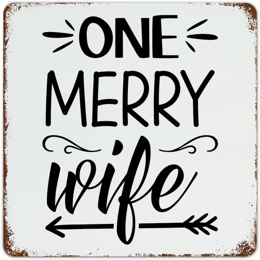 Christmas Metal Wall Art for Home Living Room Kitchen Decor