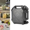 Water Container with Faucet Camping Storage Carrier Jug for Fishing RV Black
