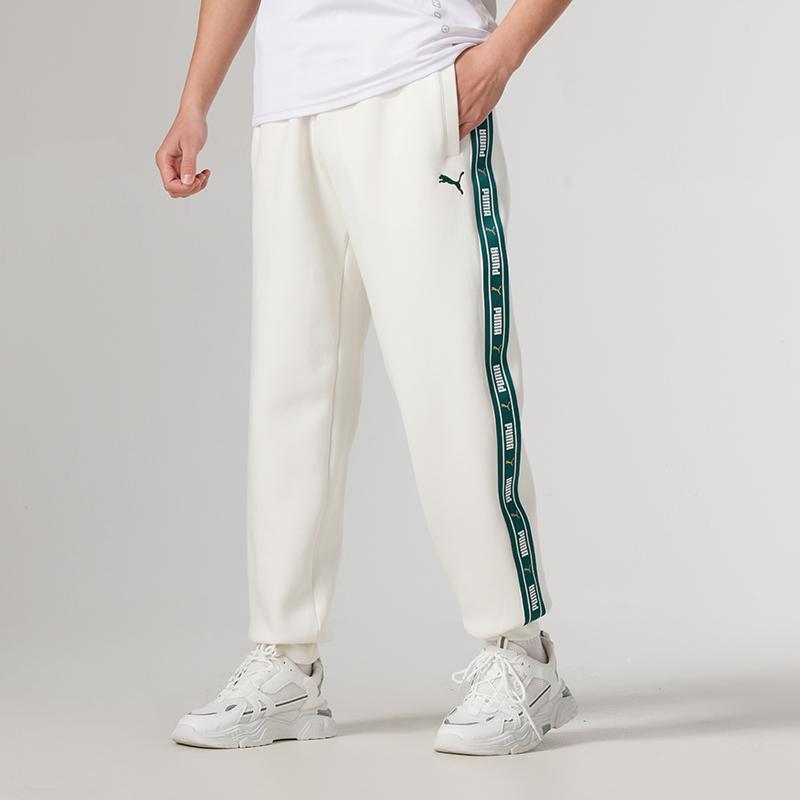 New PUMA Sports Life Collection Casual Pants Unisex Ecru 633270-92