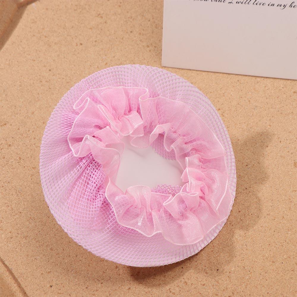 Adjustable Ballet Hair Net Head Bands Girl Bun Cover Snood Vintage Elastic Hair Net  Children