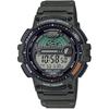 Men's Fishing Timer Quartz Watch with Resin Strap, Green, Adult
