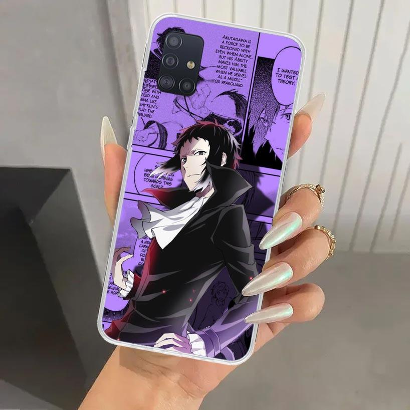 Bungo Stray Dogs Manga Phone Case for Samsung Galaxy A52 A32 A22 A12 A02S A50S A30S A10S Note 20 Ultra 10 Plus S10 A31 A20 A71 A
