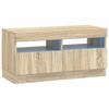 LED TV Cabinet Sonoma Oak Engineered Wood