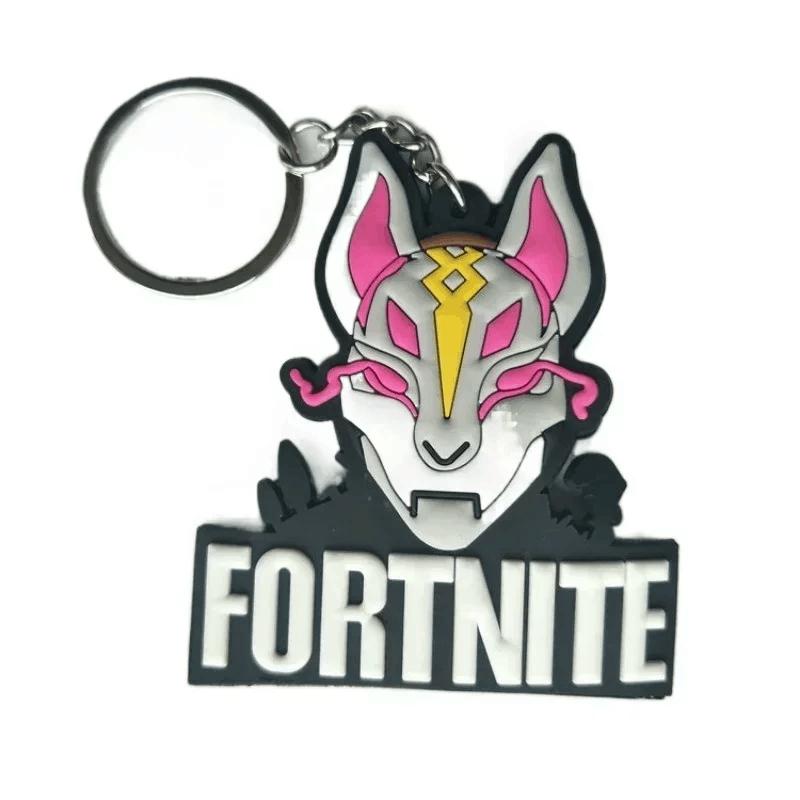Fortnite Pvc Key Chain Cute Couple Bag Car Keychain Pendant Accessories Children's Toys Birthday Lovely Gift Durable