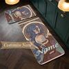 jinx arcane (1) Customize Name Flannel Kitchen Mat Soft Non-Slip Kitchen Floor Runner Rug for Home Kitchen Decor