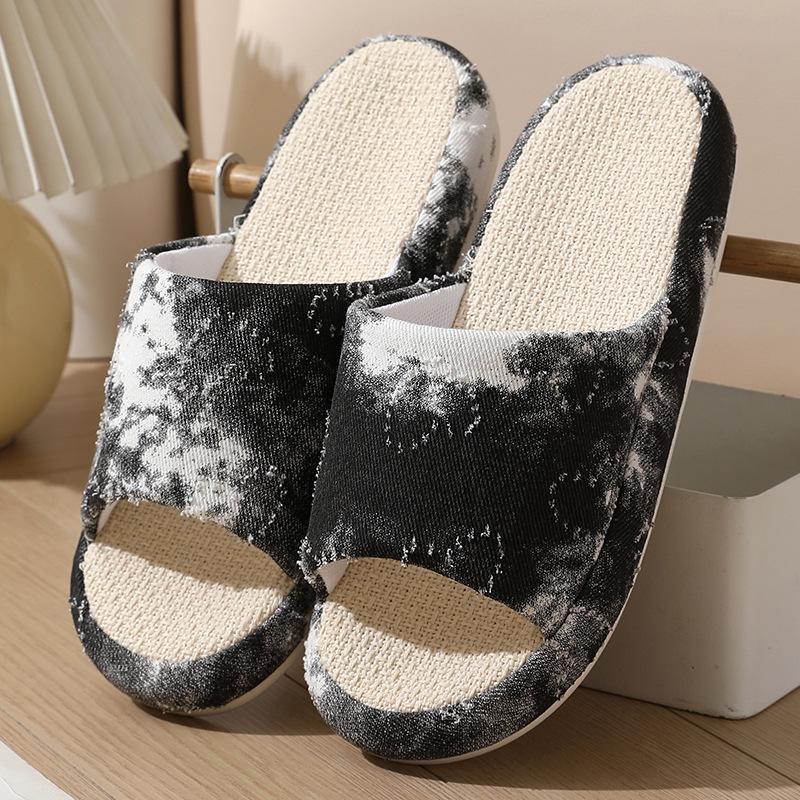 "Women's Non-Slip Silent Indoor Cotton & Linen Slippers"