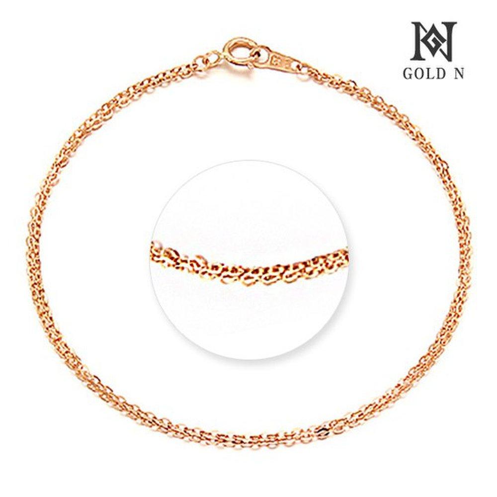 

Gold N 14K/18K Line Double Row Bracelet Rg 14K