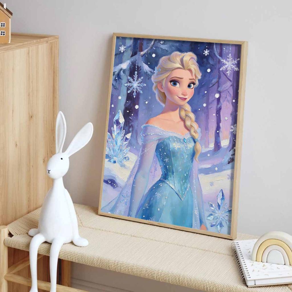 Disney Elsa Snow Queen Diamond Painting Art Mosaic Kit Handmade diy5D Home Decor Gift