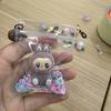 1 Labubu Bunny Keychain, Small Figurine, Bag Decoration, Creative Pocket Pendant