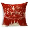 Decorazioni per la Casa Natale Nordico Rosso Stampato Federa in Poliestere per Soggiorno Camera da Letto funda de almohada