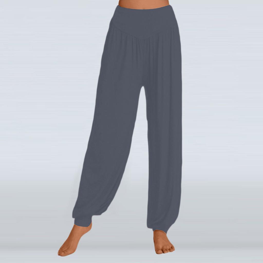 Solid Color Loose Casual Yoga Pants For Women Wide-leg Pants