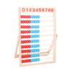 10-Row Wooden Abacus for Elementary School Math: Early Childhood Addition, Subtraction, and Counting Teaching Aid.